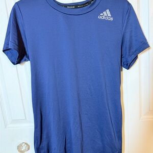 Adidas Men's Blue Dry Fit T-Shirt Tee Prime Blue Sz S. EUC AM